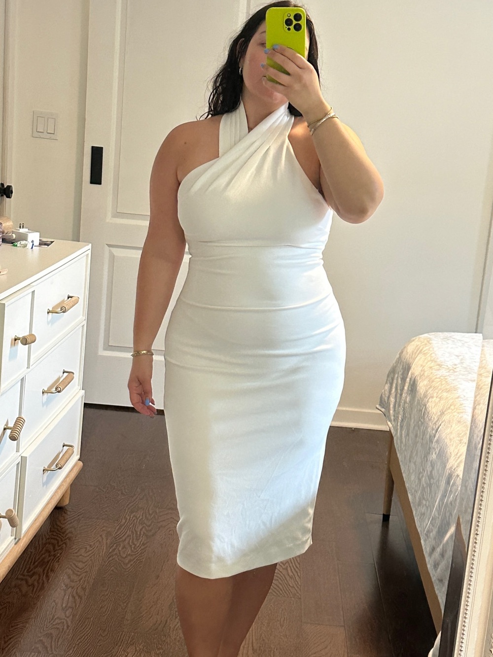 RACHEL Rachel Roy Sleeveless Halter Sheath Dress